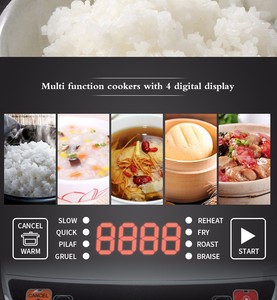 Olla <span class=keywords><strong>arrocera</strong></span> Heavy Duty 5.0L Aparatos de cocina eléctricos de gran tamaño Comercial Marrón Cuerpo de acero inoxidable Olla <span class=keywords><strong>arrocera</strong></span> con vapor - Product Image 4