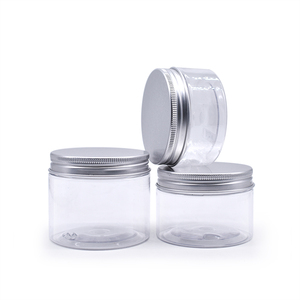 47mm 20ml 25ml 30ml 40ml 50ml 60ml 80ml per uso alimentare bocca larga rotonda vaso di plastica con coperchio in <span class=keywords><strong>alluminio</strong></span> argento - Product Image 6