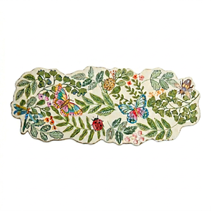 Camino de Mesa de Algodón con Estampado Floral, Decoración Bohemia para el Hogar, Lavable a Máquina - Product Image 1