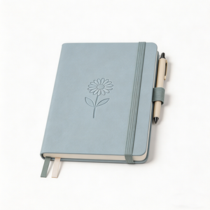 Carnet à couverture rigide personnalisé de qualité supérieure avec porte-stylo, journal quotidien en cuir et tissu, planificateur personnalisé OEM pour le bureau, l'école ou comme cadeau - Product Image 2