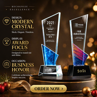 Trophée promotionnel Honor Crystal K9 gravé au laser 3D sur le thème de l'amour, plaque de récompense avec design sculpté, découpe et impression personnalisées