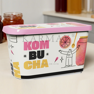 ไอศกรีมซันเด, ฟรอโย, เจลาโต้ ขนาด 1.3 ลิตร 1.2 ควอร์ต ภาชนะพลาสติกสำหรับแช่แข็งแบบใช้ซ้ำได้พร้อมฝาปิด IML - Product Image 6