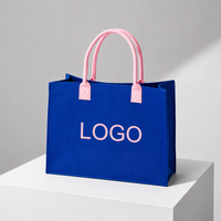 Sac de courses réutilisable en feutre écologique personnalisé avec impression sérigraphique pour une utilisation quotidienne et les activités de plein air