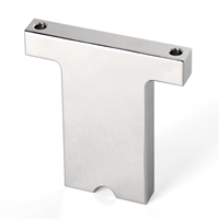 Soporte de Posicionamiento en Forma de T de Aluminio al por Mayor, Mecanizado CNC sin Rebabas, Alta Precisión, Componente de Automatización Certificado ISO, Personalizado