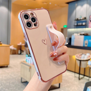 Funda Protectora para Teléfono con Correa de Muñeca y Diseño de Corazón, para iPhone 17 Air 16 15 14 13 Pro Max 11 12Pro XR XS Max, Antigolpes, Suave - Product Image 3