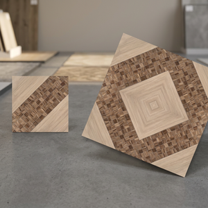Carreaux de sol en porcelaine antidérapants personnalisés avec logo moderne, 5 mm, 300x300 mm, finition mate pour salles de bain, centres commerciaux et halls - Product Image 3