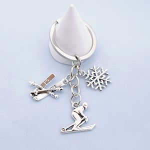 Llavero <span class=keywords><strong>de</strong></span> esquí Esquiador Deportes <span class=keywords><strong>de</strong></span> invierno Competición Llavero Esquiador Llaveros Coche Colgante Regalo Snowboarder Esquí Recuerdo - Product Image 1