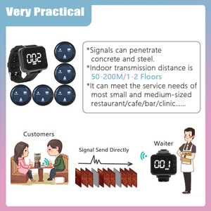 Sistema de Localizador para Restaurante con Reloj de Pulsera y Botón de Llamada Inalámbrico para Bar y Mesa de Cliente - Product Image 4