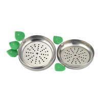 Plateau à charbon pour chicha en métal de 90 mm avec poignée en silicone, séparateur de charbon pour chicha, accessoires pour chicha - Vente en gros