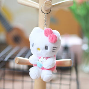 Portachiavi in peluche simpatico gatto morbido con portachiavi in cotone PP giappone Sanrios portachiavi in peluche carini <span class=keywords><strong>Hello</strong></span> <span class=keywords><strong>Kity</strong></span> - Product Image 5