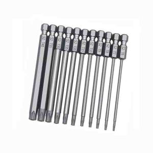 Juego de brocas de destornillador <span class=keywords><strong>Torx</strong></span> S2, 100mm de longitud, 11 unidades - Product Image 1