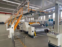 Machine pour la fabrication de feuilles de carton cannelure BCE 2 plis ligne de carton ondulé
