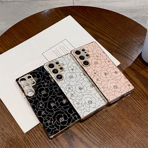Étui de téléphone en PC brillant avec strass électro-plaqués à la mode, camélia scintillant, pour <span class=keywords><strong>Samsung</strong></span> S26 Ultra, <span class=keywords><strong>accessoires</strong></span> de téléphone en gros - Product Image 6