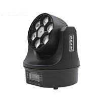 Mini projecteur laser LED RGBW 4 en 1 à effet de faisceau de lumière mobile pour scène, lumière de bar, DJ, disco, 6x15w 100W, lentille asphérique, 95 IP20