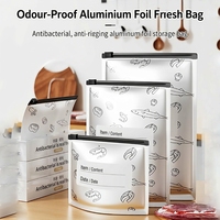 Sacs Ziploc en Aluminium pour Congélation et Conservation des Aliments, Sachets de Stockage de Viande Fraîche, Emballage Alimentaire en Gros