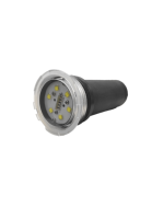 Luz LED para Piscina IP68 de 18 Vatios, 1.5 Pulgadas, RGBW, Sin Nicho, Sumergible, Impermeable, Lámpara para Paisajismo de Piscinas