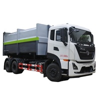 Camion à ordures haute performance Dongfeng 4x2 LHD Ampliroll avec conteneur spécialisé 12m3 16m3