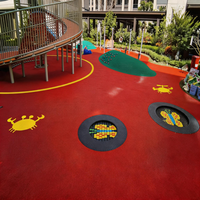 Pistes d'athlétisme et de basketball double couche Runsure Arabie Saoudite EAU, granulés EPDM, haute résistance, écologiques, absorption des chocs, résistantes aux intempéries