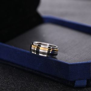 도매 Anillos 드 Acero Inoxediby 알 시장 힙합 고딕 펑크 3 색 혼합 회전 스테인레스 스틸 반지 남성용 - Product Image 4