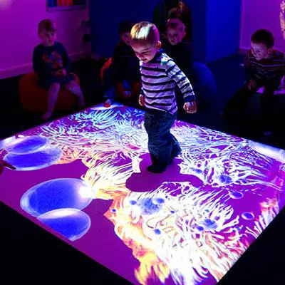 60fps câmera 30 pontos interativo, sistemas de projeção interativo para crianças lazer parque