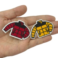 Autocollant doux fer sur patchs brodés adhésifs en gros tissu de dessin animé de qualité supérieure Logo personnalisé