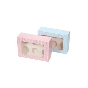 Scatole per torta <span class=keywords><strong>Cupcake</strong></span> in carta Kraft con stampa personalizzata a <span class=keywords><strong>24</strong></span> fori per biscotti natalizi con finestra - Product Image 4