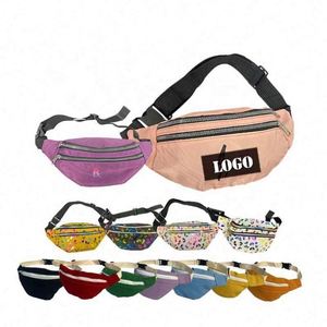 Riñonera Personalizable con Cierre de Cremallera, Unisex, Impermeable, de Poliéster, para Negocios, Deportes, Correr, Viajes, Bordada - Product Image 1