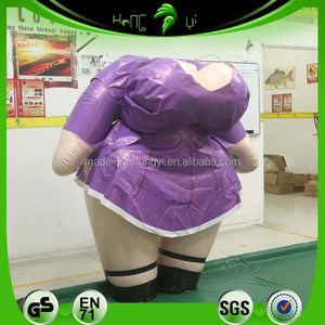 Costume gonflable violet personnalisé Hongyi en PVC, imprimé UV, pour fête au bord de la piscine - Product Image 6