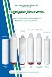 ไส้กรองน้ำแบบจีบ PP Semi-circle Fin 222 สำหรับการกรองน้ำ ขนาด 10 <span class=keywords><strong>น</strong></span>ิ้ว เมมเบร<span class=keywords><strong>น</strong></span>โพลีโพรพิลีน 0.45 ไมครอน สำหรับระบบ RO - Product Image 3