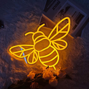 Décoration murale LED néon abeille IP65, corps de lampe en acrylique, <span class=keywords><strong>lettre</strong></span> néon pour la décoration murale de la maison, du magasin, fête d'<span class=keywords><strong>anniversaire</strong></span>, cadeau idéal pour les amis - Product Image 2
