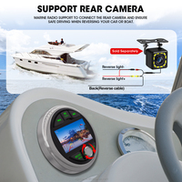 Radio bateau étanche JMC 3 pouces Lecteur Mp3 Mp5 Caisson de basses Usb Fm Am Rds pour voiture de golf