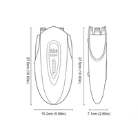 Pompe à air électrique portable intelligente rechargeable 20 PSI 12000 mAh pour gonflage et dégonflage de planches de SUP, kayaks, tentes et matelas