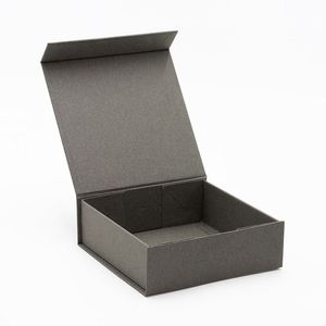 Caja de Regalo Cuadrada Gris con Tapa Magnética, Impresión de Logotipo Personalizado Disponible, Venta al Por Mayor - Product Image 3