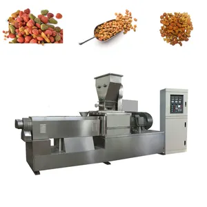 Fully Automatic Pet Food Processing Plant Machines Big Multifunctional Fish Feed Pet Food Making Machine