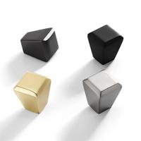Kenop Kabinet Geometris Multi-Warna dari Paduan Seng Modern, Gagang Laci Persegi untuk Lemari Mewah, Bufet, dan Gagang Pintu Furnitur