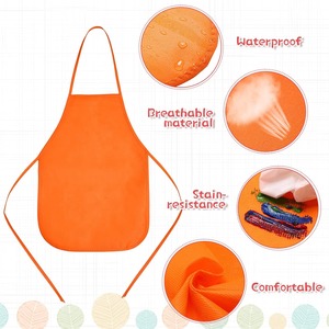 Delantal de pintura para niños, delantal de tela no tejida para manualidades infantiles, para dibujar, cocinar, actividades de bricolaje, para fiestas de dibujo y manualidades. - Product Image 2