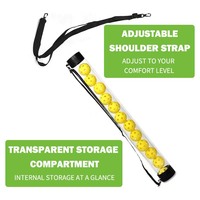 MOZKUIB Prix de gros, collecteur de balles de pickleball et de tennis portable, tube de ramassage, 14 balles