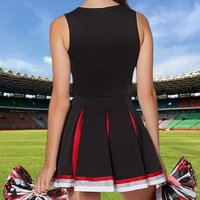 Costume de pom-pom girl de haute qualité pour filles, jupe de danse sublimée, uniforme respirant en polyester et élasthanne, personnalisable avec strass