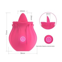 Großhandel Rosen-Vibrator Hersteller Günstiger Preis Rosen-Spielzeug Nippel-Klitoris-Sauger Rosen-Vibrator Sexspielzeug für Frauen
