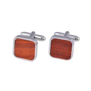 Quantité minimale de commande bas pour hommes beau cadeau d'affaires de boutons de manchette en bois de palissandre - Product Image 2