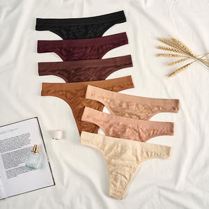 Ladymate ODM/OEM <strong>Tangas</strong> Sin Costuras Para Mujeres <strong>Woman</strong> Low Waist <strong>Briefs</strong> Soft Panties T-back Sexy Thongs Seamless Underwear - Product Image 5