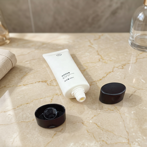 Tube ovale en plastique personnalisé pour crème de beauté, baume capillaire, avec bouchon à vis ovale noir pour après-shampoing - Product Image 6