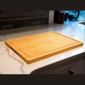 Tabla de Cortar de Bambú Orgánico Premium con Ranura Profunda para Jugos, Tabla de Carnicero Extra Grande y Sostenible para Preparación de Carne en la Cocina - Product Image 4