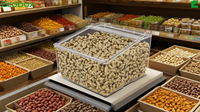 Nouvelle Arrivée 2026 – Conteneur Alimentaire Grande Capacité Qualité Alimentaire, Vente Directe Usine, Personnalisable pour Céréales, Grains de Café, Noix et Présentoir de Céréales