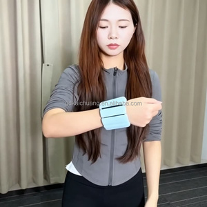 Bande de poignet et de cheville lestée en silicone réglable et détachable, accessoire de sport compact et invisible pour l'entraînement physique des bras et des jambes - Product Image 2