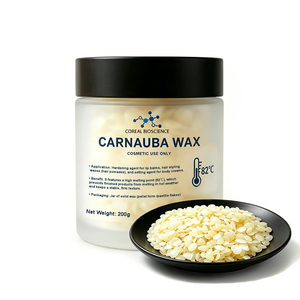 Cera de Carnauba COREAL OEM ODM de Marca Privada CAS 8015-86-9, Cera Vegetal Natural de Grado Cosmético, 200g/Frasco 500g/Frasco - Product Image 1
