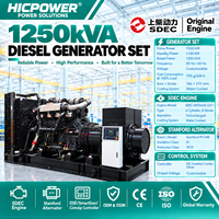 Groupe électrogène diesel Shangchai 1000 kW 1250 kVA 50/60 Hz avec moteur 6WTAA35-G311 et alternateur Stamford PI734B – Vente directe usine pour l'alimentation des centres de données