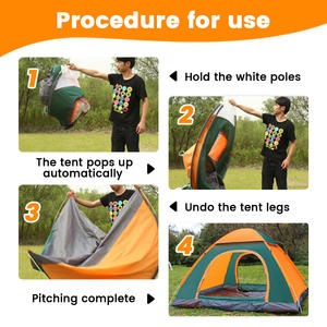 <span class=keywords><strong>เต็นท์</strong></span>แบบป๊อปอัพพกพา Polar <span class=keywords><strong>Everest</strong></span> 1-4คนกลางแจ้งแคมป์ปิ้งชายหาดเดินป่าอุปกรณ์เสริมแบกเป้และน้ำหนักเบา - Product Image 4