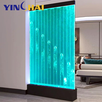 Mur à bulles d'eau LED en acrylique moderne personnalisé, dernier modèle, mur à bulles d'eau à diodes, mur à bulles d'eau dansantes, panneau d'eau