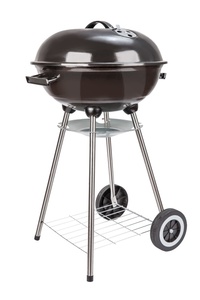 Parrilla de Carbón Redonda de 22 Pulgadas con Ruedas y <span class=keywords><strong>Bandeja</strong></span> para <span class=keywords><strong>Cenizas</strong></span>, Parrilla Móvil para Acampar al Aire Libre, Hacer Picnic y Cocinar - Product Image 3